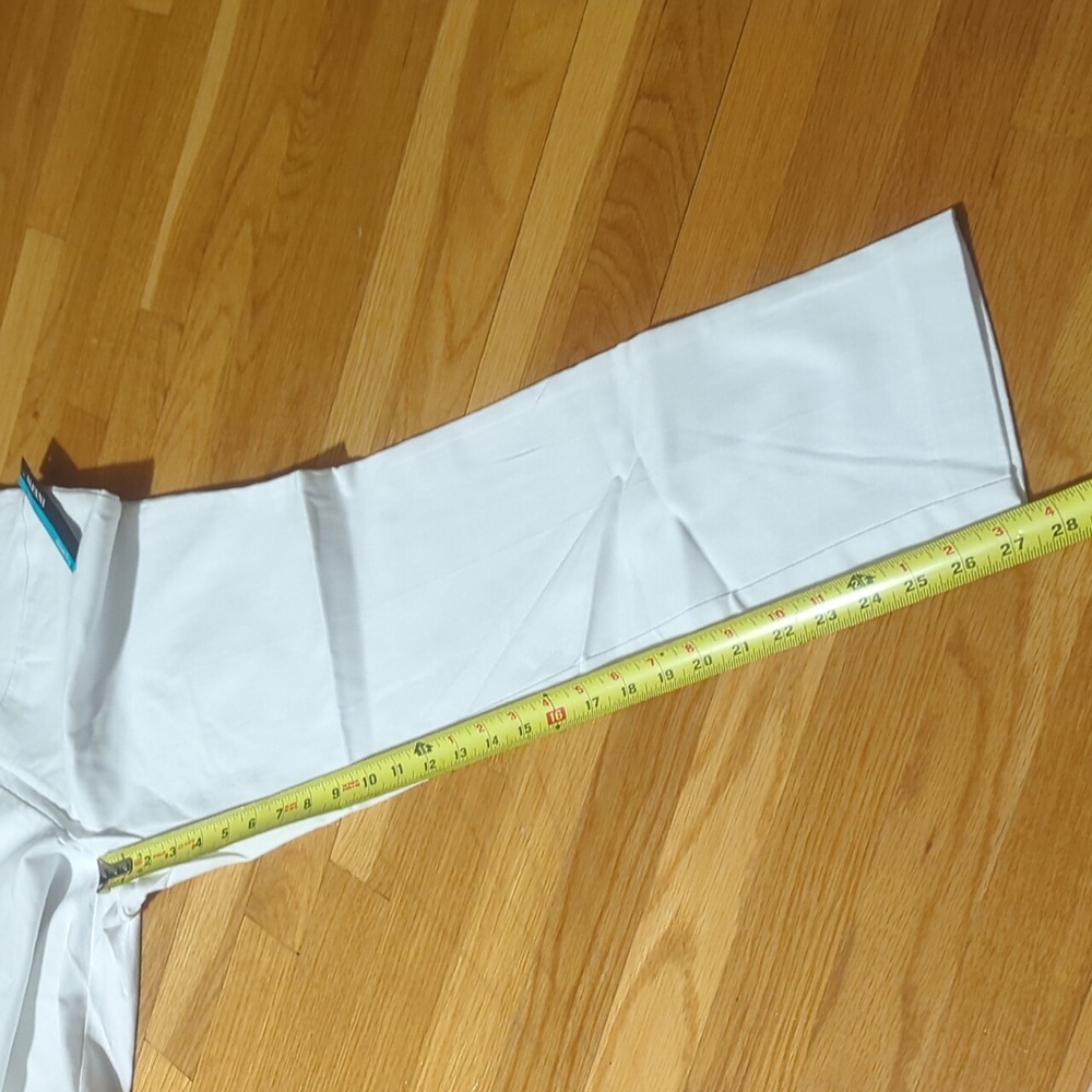 Alfani NWT Skinny Leg Tummy Control white pull on pants 10 petite 10P - Picture 10 of 13